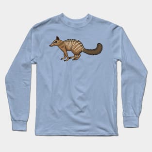 Cute happy numbat cartoon illustration Long Sleeve T-Shirt